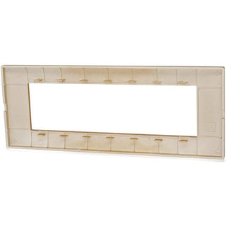 Placchetta 3 4 7 posti arancio compatibile con vimar plana