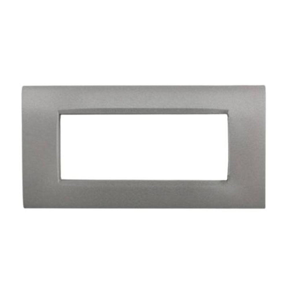 Placchetta per interruttore a 3 4 7 posti grigio pietra cassetta 503 compatibile con living air supporto cover