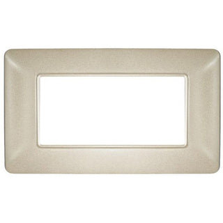 Placchetta 3 4 6 posti champagne compatibile con matix cover