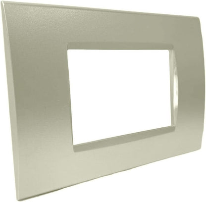 Placchetta a 3 4 7 posti champagne cassetta 503 compatibile con living light supporto cover