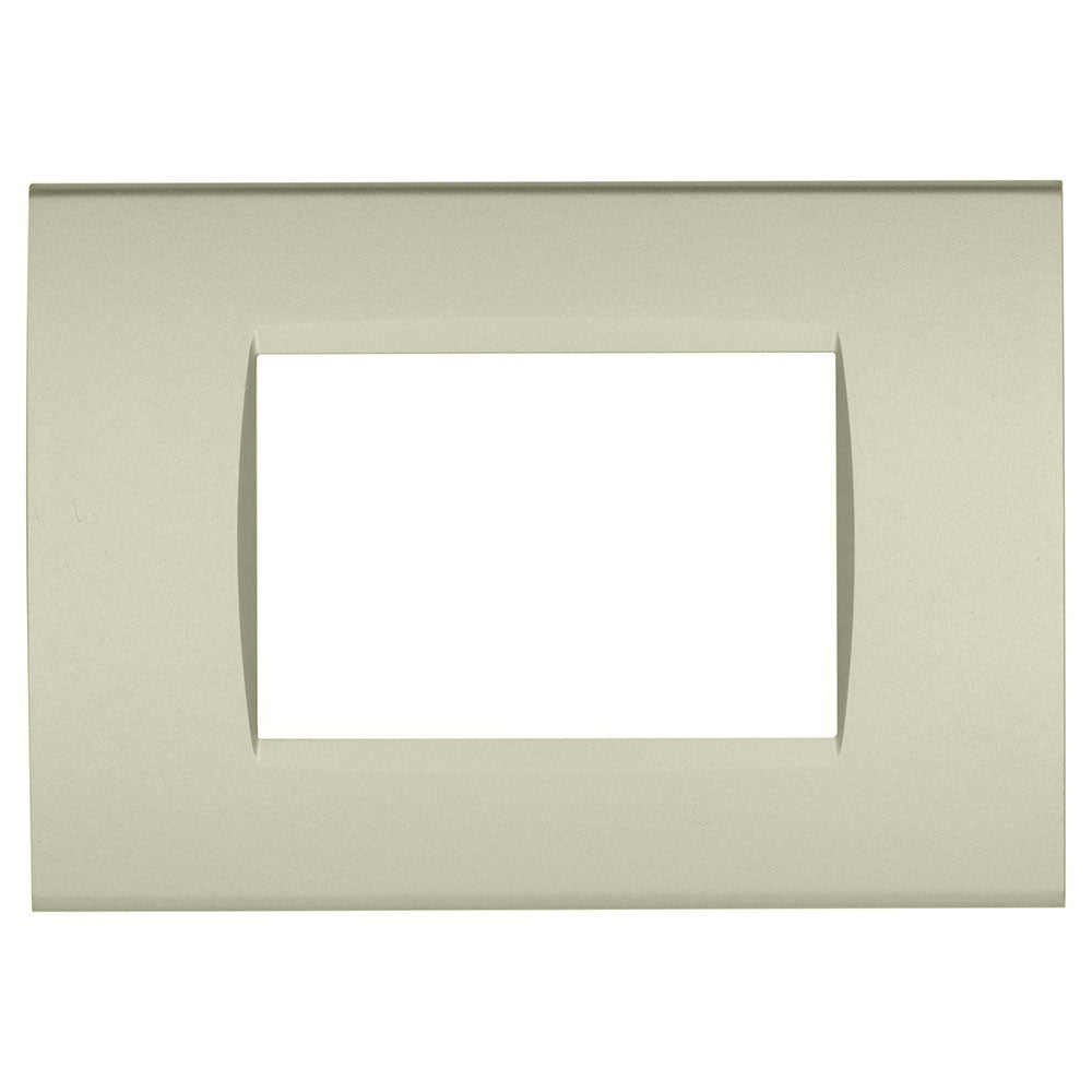 Placchetta a 3 4 7 posti champagne cassetta 503 compatibile con living light supporto cover