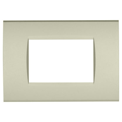 Placchetta a 3 4 7 posti champagne cassetta 503 compatibile con living light supporto cover