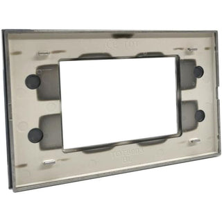 Placchetta in vetro bianca 3-7 posti compatibile living light 503