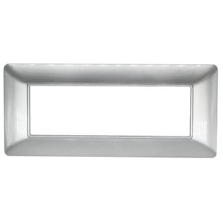 Placchetta3 4 6 posti silver compatibile con matix cover