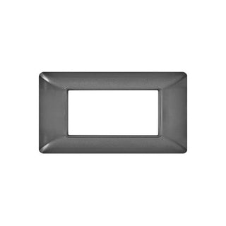 Placchetta 3 4 6 posti grigio scuro compatibile con matix cover