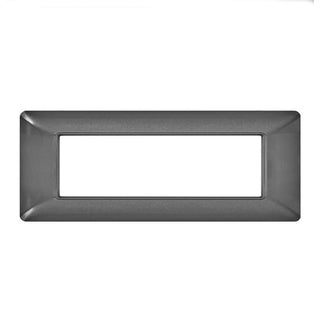 Placchetta 3 4 6 posti grigio scuro compatibile con matix cover