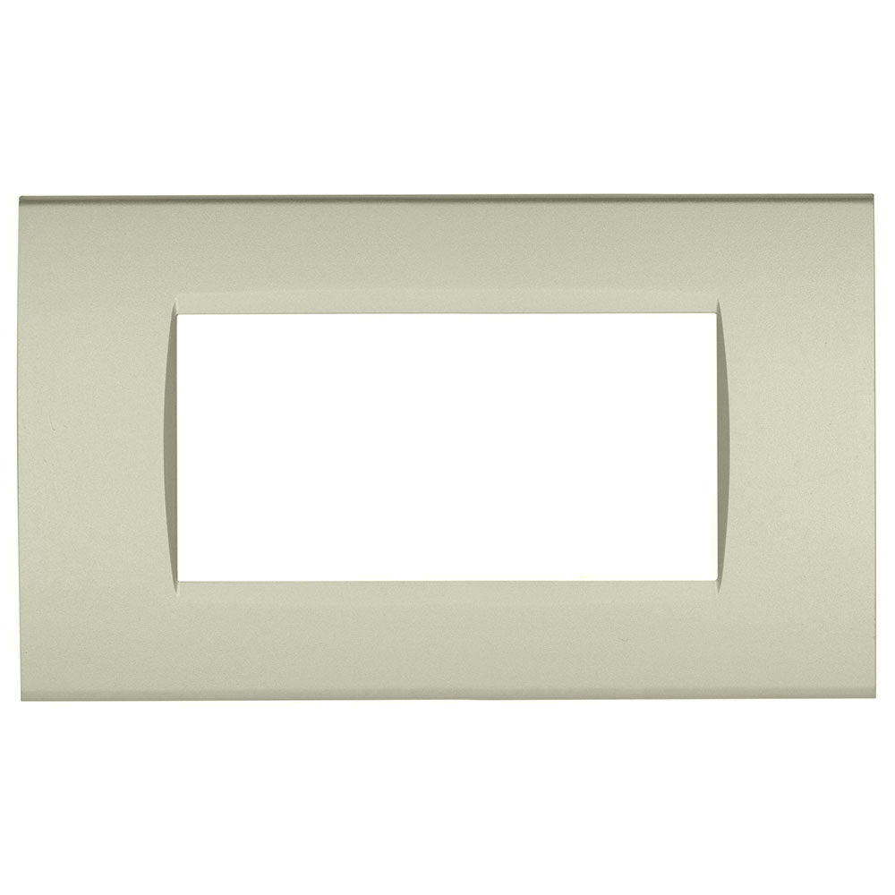 Placchetta a 3 4 7 posti champagne cassetta 503 compatibile con living light supporto cover