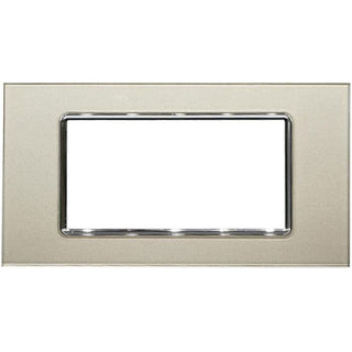 Placchetta in vetro champagne 3-7 posti compatibile living light 503
