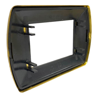 Placchetta oro lucido 3-7 posti compatibile living international 503