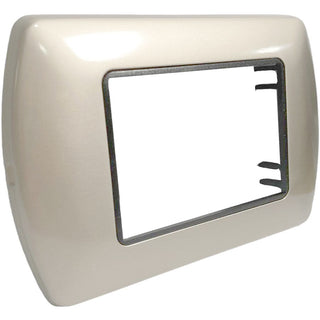 Placchetta champagne  3-7 posti compatibile living international