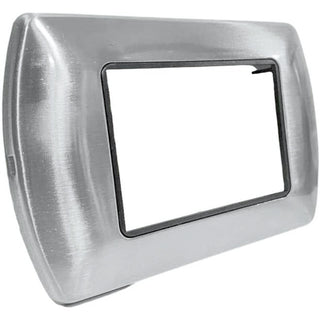 Placchetta argento lucido 3-7 posti compatibile living international