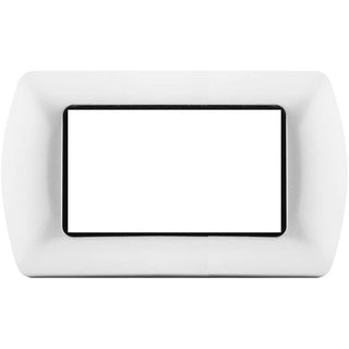 Placchetta bianca 3-7 posti compatibile living international 503