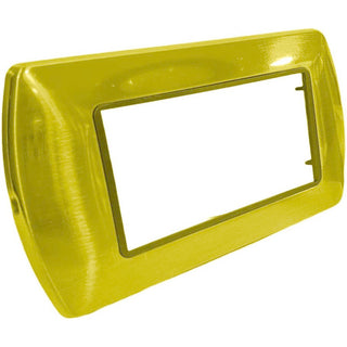 Placchetta oro lucido 3-7 posti compatibile living international 503