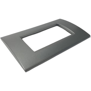 Placchetta grigio scuso 3-7 posti compatibile living light cassetta 503