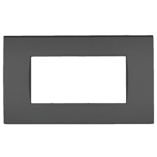 Placchetta grigio scuso 3-7 posti compatibile living light cassetta 503
