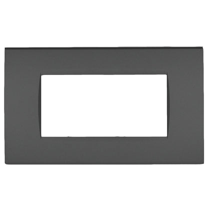 Placchetta  a 3 4 7 posti grigio scuro cassetta 503 compatibile con living light supporto cover