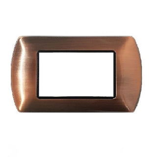 Placchetta rame 3-7 posti compatibile living international