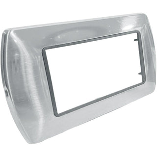 Placchetta argento lucido 3-7 posti compatibile living international