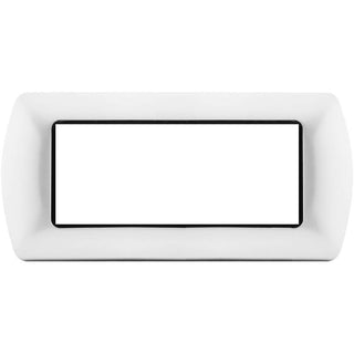 Placchetta bianca 3-7 posti compatibile living international 503