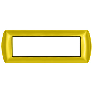 Placchetta oro lucido 3-7 posti compatibile living international 503