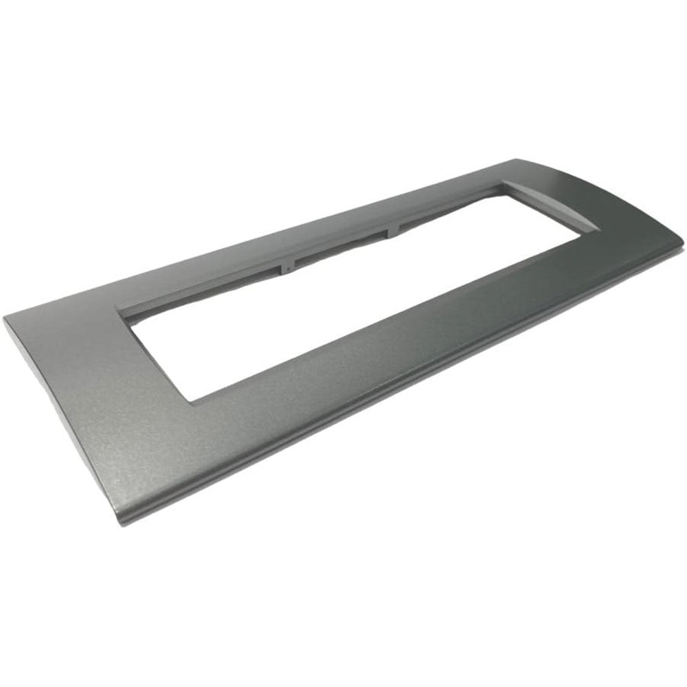 Placchetta  a 3 4 7 posti grigio scuro cassetta 503 compatibile con living light supporto cover