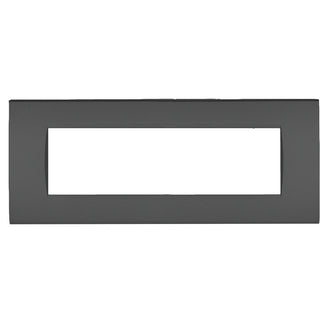 Placchetta grigio scuso 3-7 posti compatibile living light cassetta 503