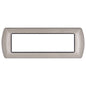 Placchetta in metallo a 3 4 7 posti champagne cassetta 503 compatibile con living international supporto cover