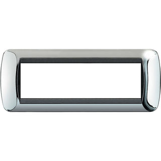 Placchetta argento lucido 3-7 posti compatibile living international
