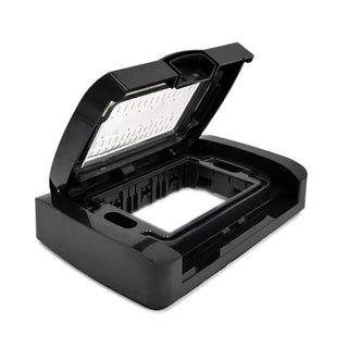 Placca idrobox 3 posti compatibile con vimar plana IP55 nero