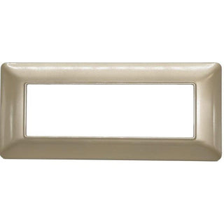 Placchetta 3 4 6 posti oro satinato compatibile con matix cover