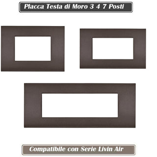 Placchetta testa di moro 3-7 posti compatibile living air cover