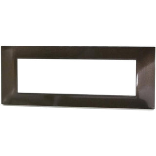 Placchetta 3 4 7 posti testa di moro compatibile con vimar plana
