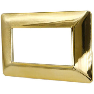 Placchetta 3 4 7 posti oro lucido compatibile con matix cover