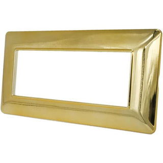 Placchetta 3 4 7 posti oro lucido compatibile con matix cover