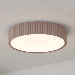 Plafoniera tonda tortora a led 35 watt tecnologi CCT con telecomando