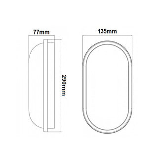 Applique a muro led 18 watt tartaruga luce fredda calda naturale IP65