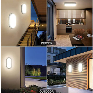 Applique a muro led 18 watt tartaruga luce fredda calda naturale IP65