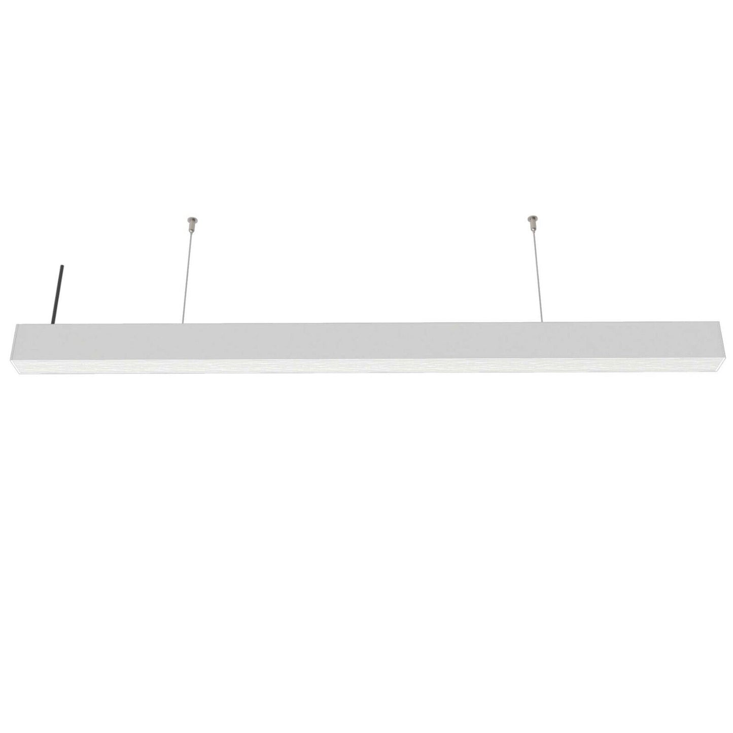 Lampadario lineare a sospensione da soffitto bianco 40 watt connettore di giunzione a T 15 watt o a L 12 watt tecnologia cct