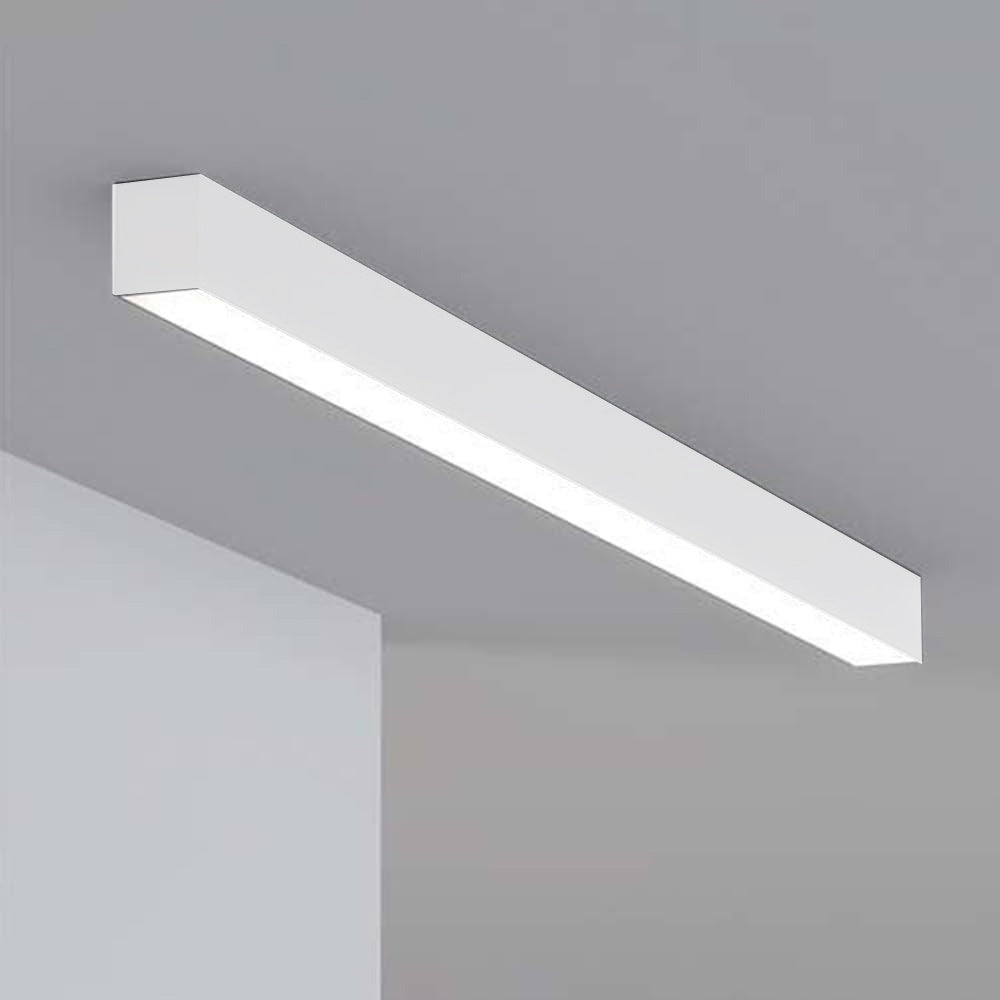 Lampadario lineare a sospensione da soffitto bianco 40 watt connettore di giunzione a T 15 watt o a L 12 watt tecnologia cct