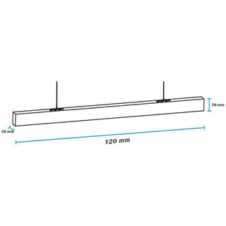Lampadario led 40W nero connettore a T 15 watt  a L 12W tecnologia cct