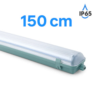 Plafoniera per 2 tubi a led neon attacco t8 g13 60 120 150 cm IP65