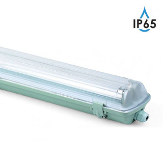 Plafoniera per 2 tubi a led neon attacco t8 g13 60 120 150 cm IP65