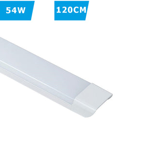Plafoniera LED slim 27 40 54 e 72 W da 60 90 120 e 150 cm tecnologia CCT