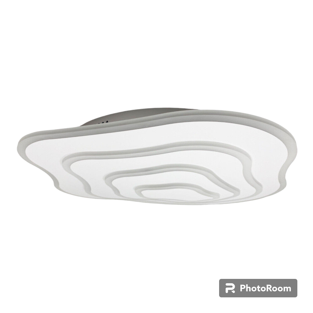 Plafoniera led moderna effetto ondulato lampada da soffitto 59 watt luce fredda 6500k naturale 4000k calda 3000k