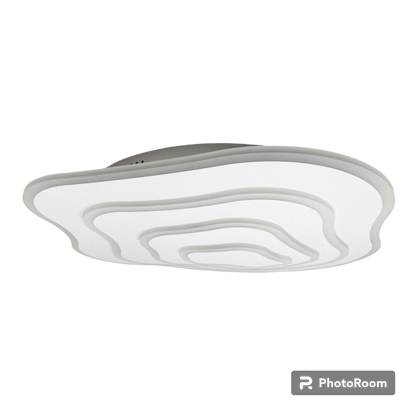 Plafoniera led moderna effetto ondulato lampada da soffitto 59 watt luce fredda 6500k naturale 4000k calda 3000k