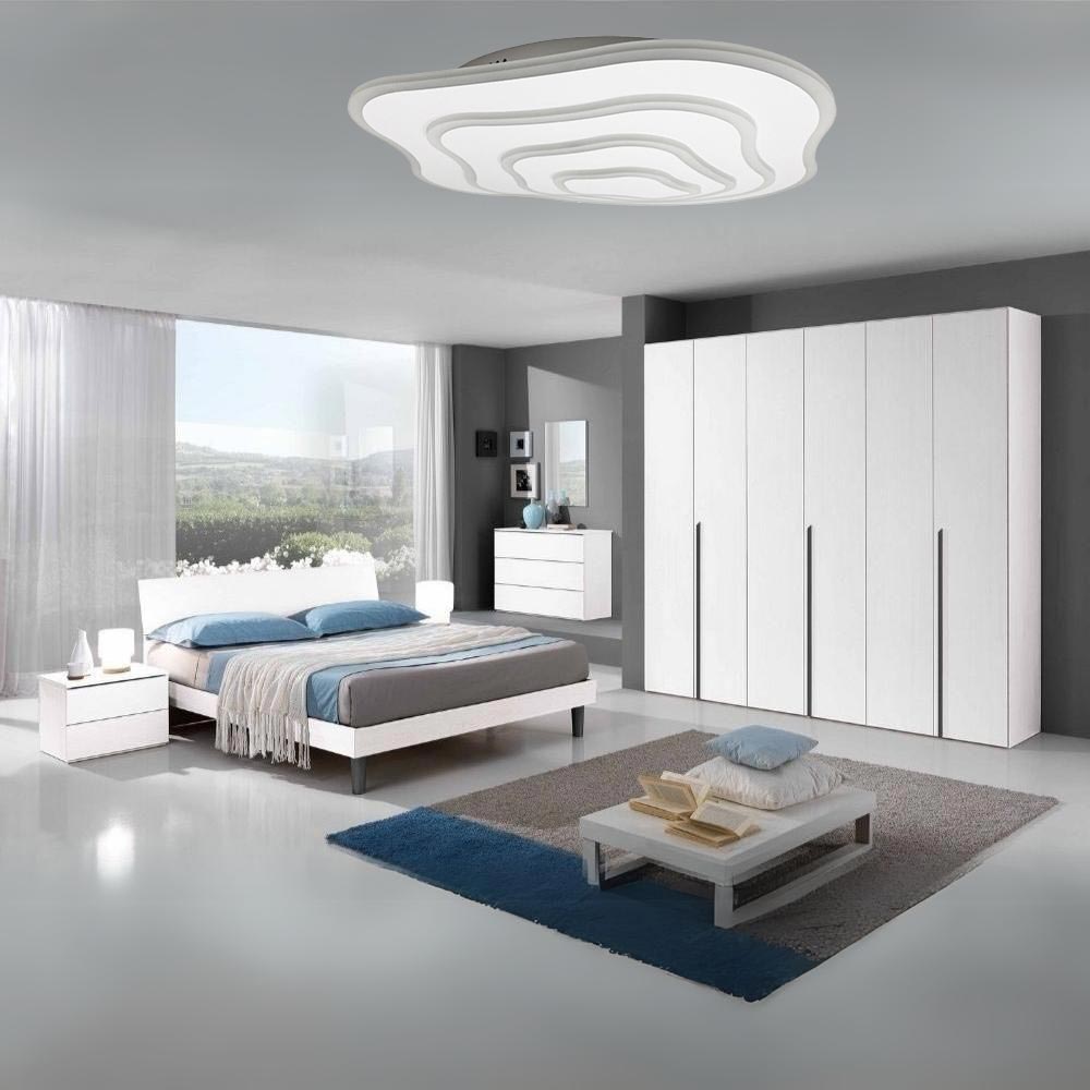 Plafoniera led moderna effetto ondulato lampada da soffitto 59 watt luce fredda 6500k naturale 4000k calda 3000k