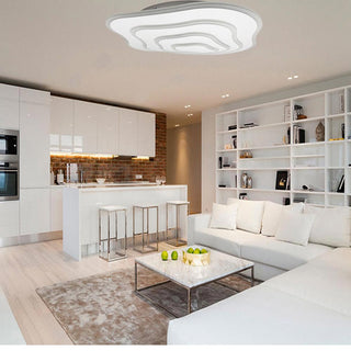 Plafoniera led effetto ondulato 59 watt luce fredda naturale calda