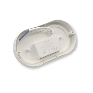 Plafoniera led con sensore di movimento 9W 6500k tonda o ovale IP56