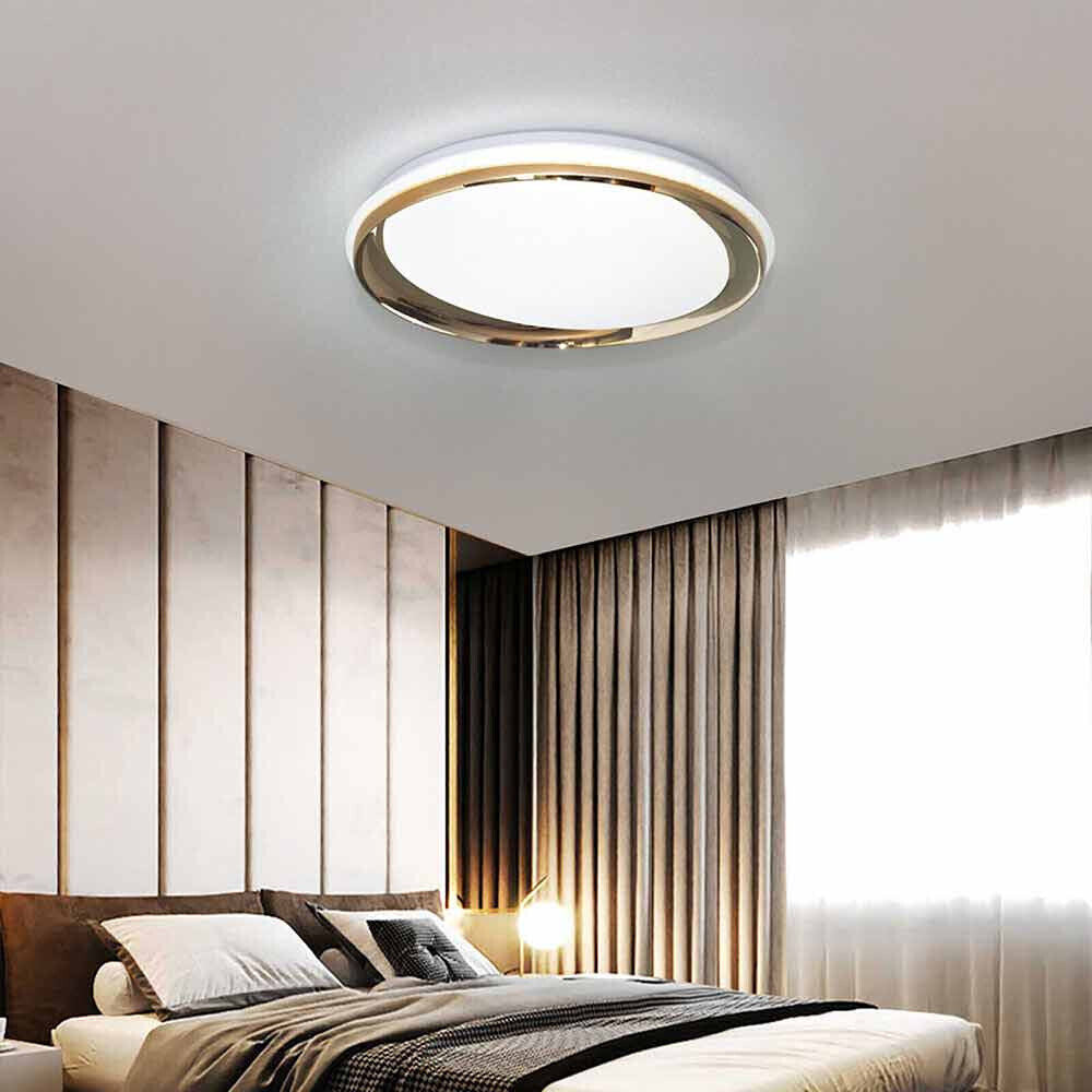 Plafoniera decorativo lampadario da soffitto dimmerabile 46 watt cct tre tonalità di luce 6500k 3000k 4000k