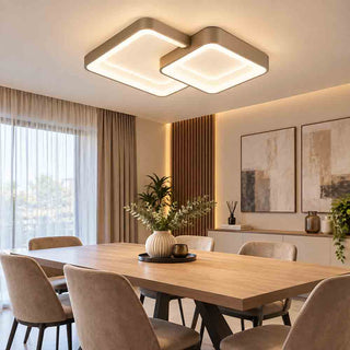 Plafoniera LED 58W Tortora Dimmerabile con Telecomando